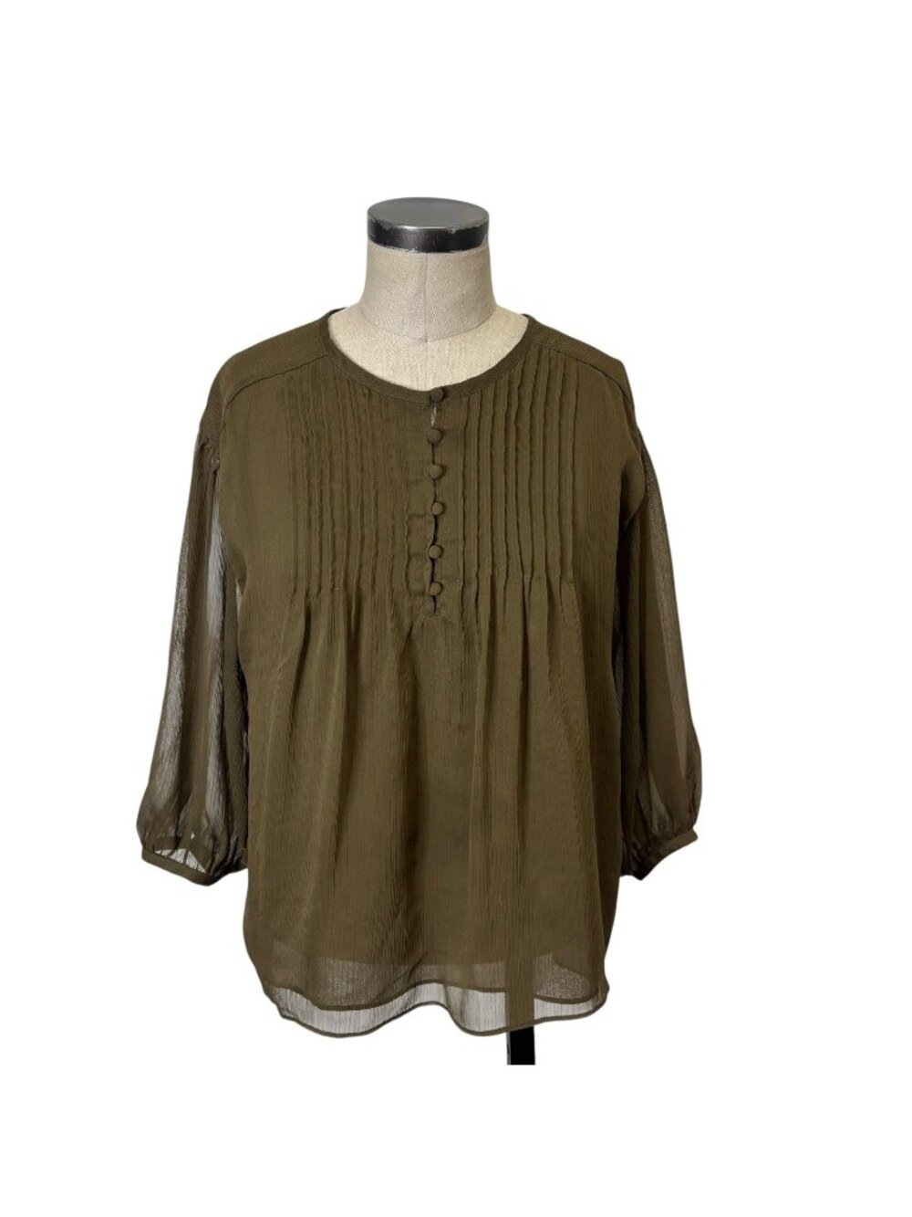 1. STATE Pintuck Pleat Flowy Poet Blouse